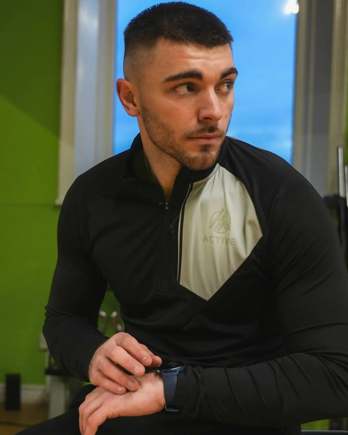Active Quarter Zip Top, view 2