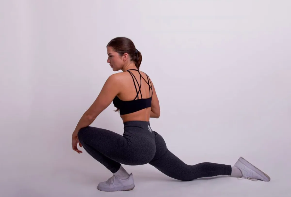 Black Seamless Leggings, view 3