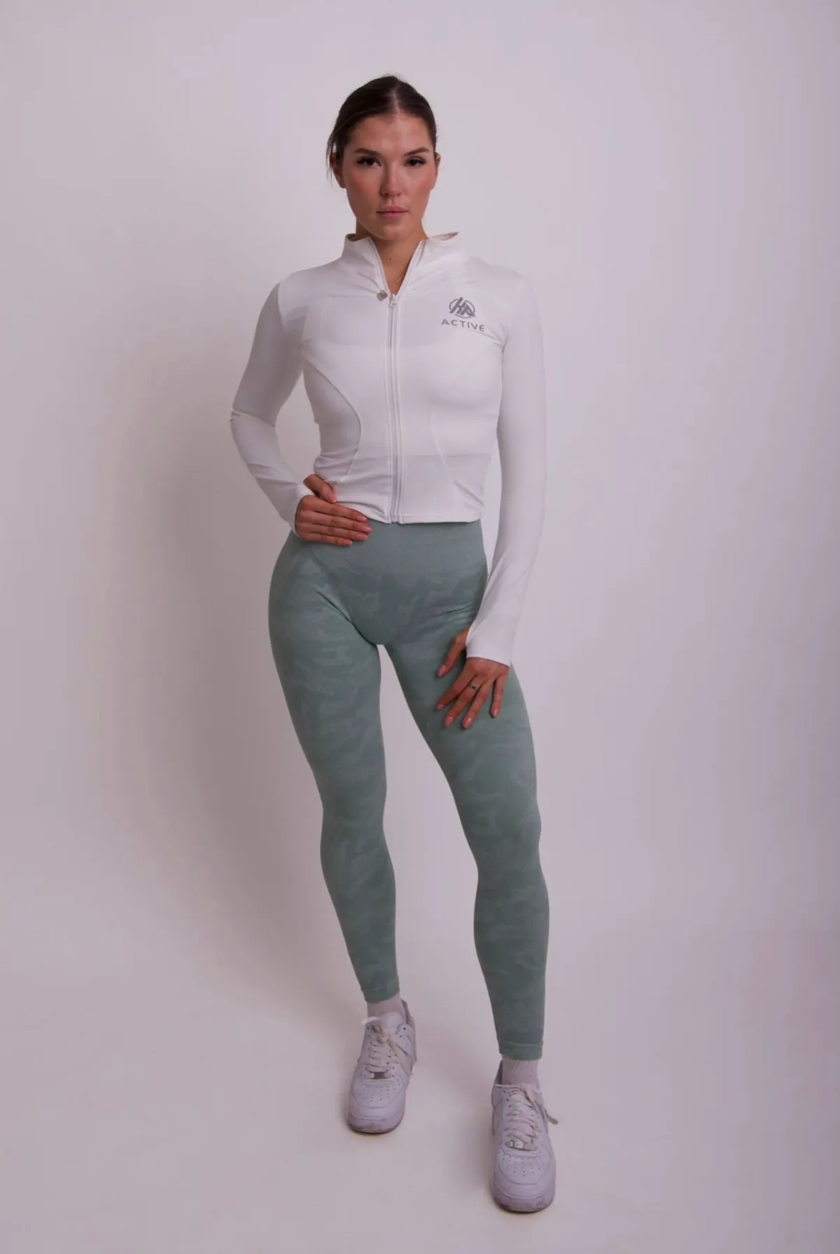 Green Camo Seamless Leggings, view 6