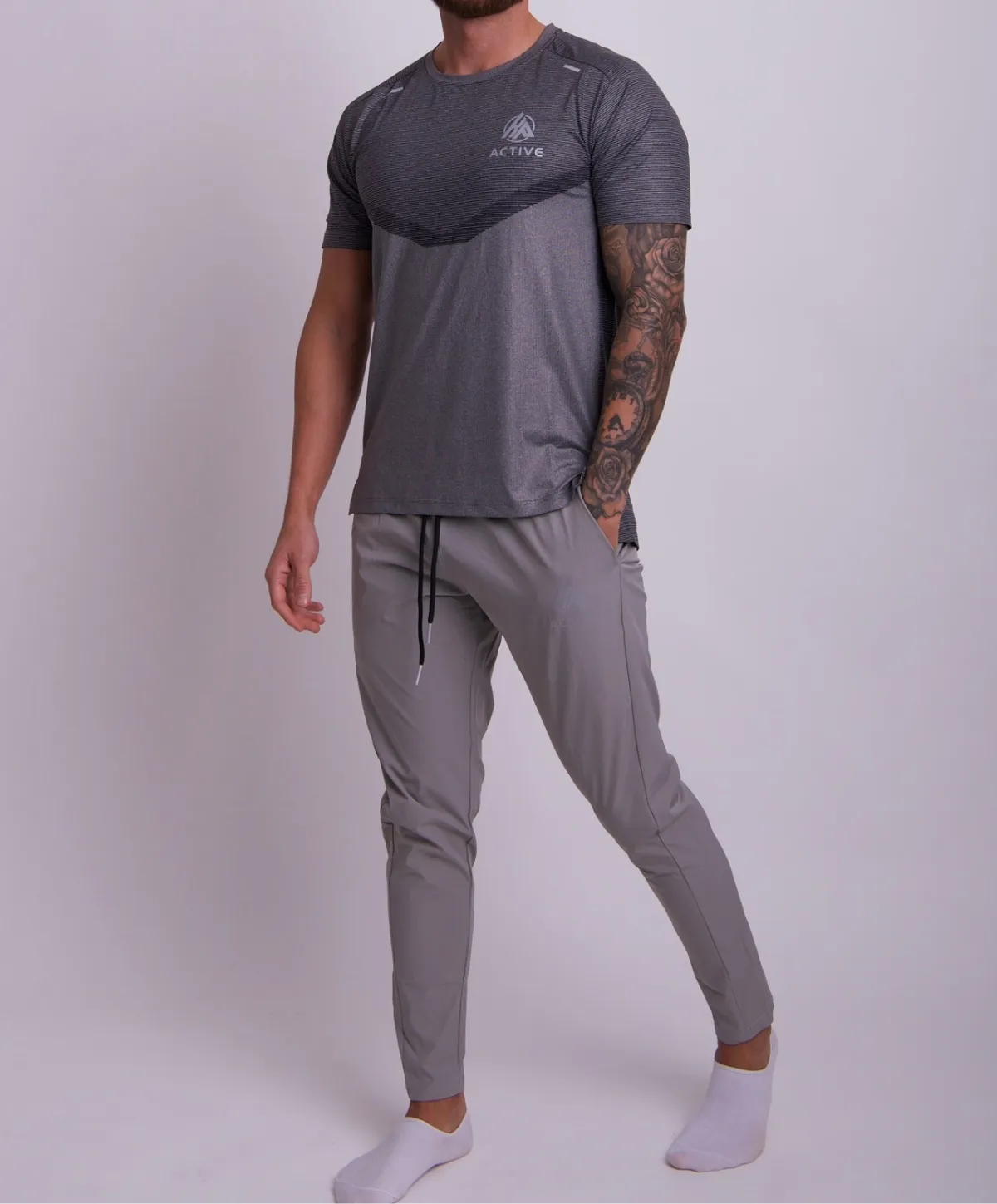Wolf Grey Tech T-Shirt, view 3
